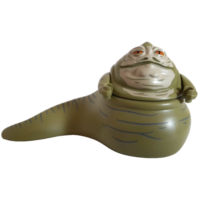 Jabba the Hutt - Olive Green, Tan Face, Dark Bluish Gray Wrinkles (75397)