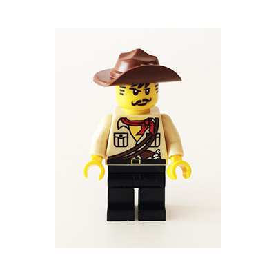 Produktbild Johnny Thunder (The Lego Movie - Dark Brown Straps, White Pupils)