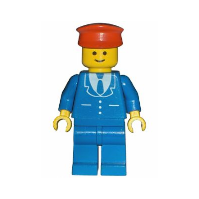 Suit with 3 Buttons Blue - Blue Legs, Red Hat