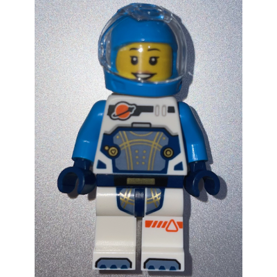 Astronaut - Female, White Spacesuit with Dark Azure Arms, Dark Azure Helmet