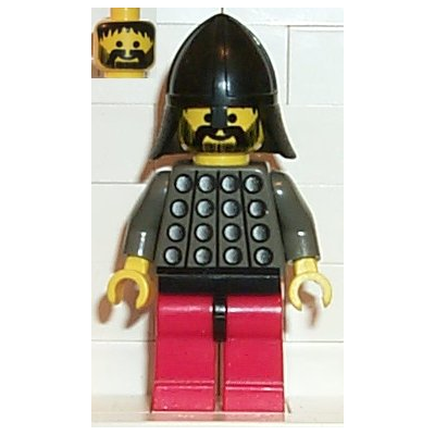 Fright Knights - Knight 3, Red Legs with Black Hips, Black Neck-Protector