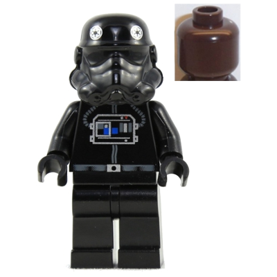 Imperial TIE Fighter Pilot - Brown Head