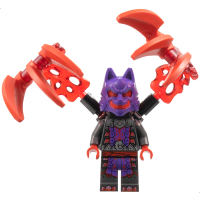 Produktbild Wolf Mask Warrior - Dark Purple and Red Mask, Energy Claws (71820, 71822)